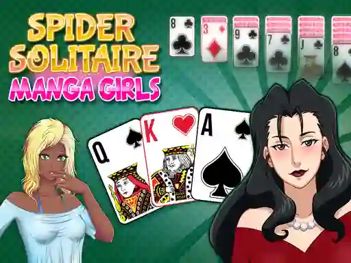 Žaidimas Spider Solitaire Manga Girls internete