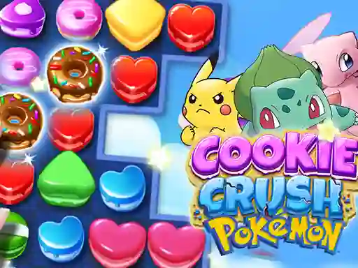 Žaidimas Cookie Crush Pokemon internete