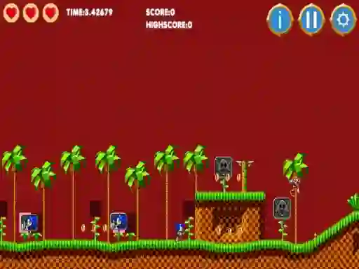 Žaidimas Sonic html5 internete