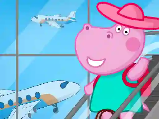 Žaidimas Hippo Family Airport Adventure internete