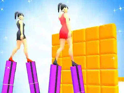 Žaidimas Heels Run Race - Stack Rider internete