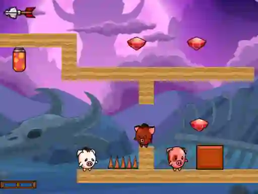 Žaidimas Pig Bros Adventure internete
