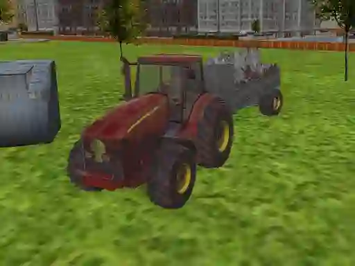 Žaidimas 3D city tractor garbage sim internete
