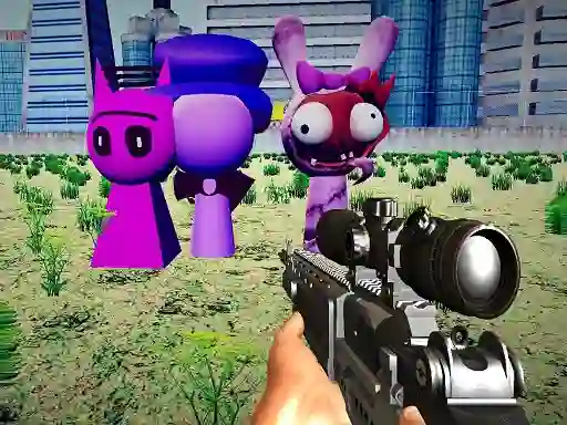 Žaidimas Sprunki Sniper Squid Game internete