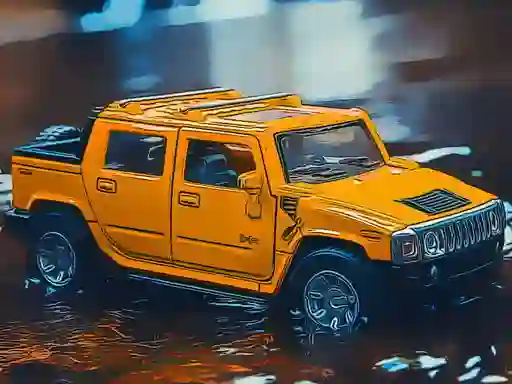 Žaidimas Hummer Jeep Puzzle internete