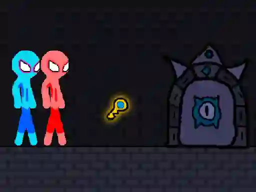 Žaidimas Red and Blue Stickman Rope internete