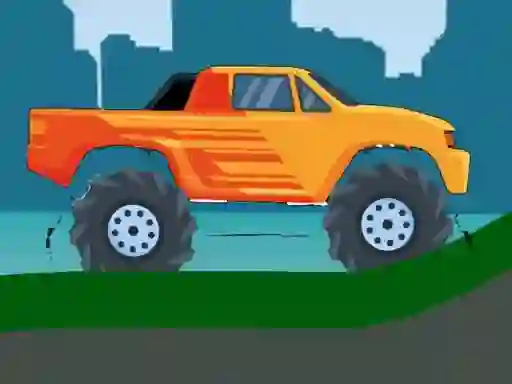 Žaidimas Monster Truck Hill Driving 2D internete