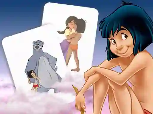 Žaidimas Mowgli Memory card Match internete