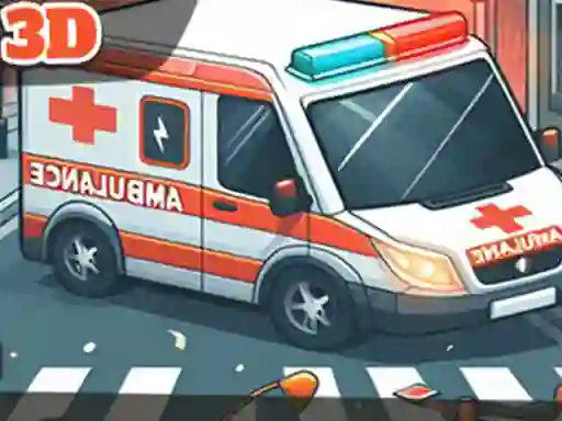 Žaidimas Ambulance Driver 3D internete