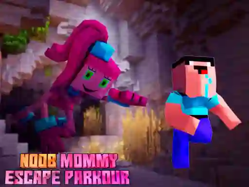 Žaidimas Noob Mommy Escape Parkour internete