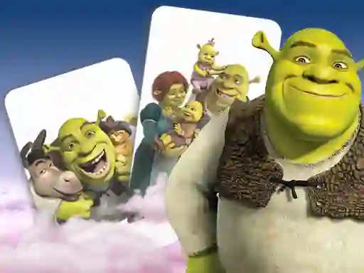 Žaidimas Shrek Memory Card Match internete