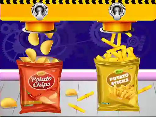 Žaidimas Potato Chips making internete