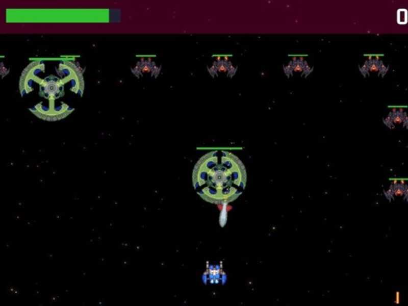 Žaidimas Retro kosmoso karas internete