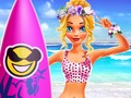 Žaidimas Nina Surfer mergina internete