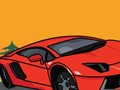 Žaidimas "Lamborghini"dažymo knyga  internete