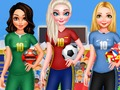 Žaidimas BFF Princesės balsas už 2018 m. Futbolą  internete