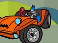 Žaidimas Superherojų automobilių spalvinimo knyga  internete