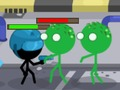 Žaidimas Stickmen prieš zombius  internete