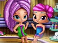 Žaidimas Shimmer and Shine: putojantys džinai pirtyje  internete