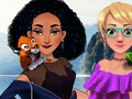 Žaidimas Jasmine ir Rapunzel stovyklavietėje  internete