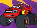 Žaidimas Sunkvežimis Monster Coloring  internete