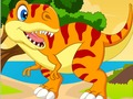 Žaidimas Dino dėlionė  internete