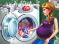Žaidimas Nėščios princesės skalbinių diena  internete