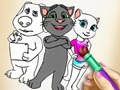 Žaidimas Kitty spalvinimo knyga  internete