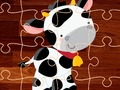Žaidimas „Cartoon Farm Animals“ dėlionė  internete