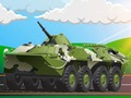 Žaidimas Karinių transporto priemonių dėlionė  internete