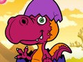 Žaidimas Ledynmečio linksmų dinozaurų dažymas  internete