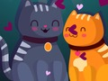 Žaidimas Katės mėgsta dėlionę  internete