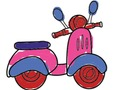 Žaidimas „City Scooter Ride“ dažymas  internete
