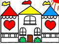 Žaidimas Atgal į mokyklą spalvinimo knyga DOLLHOUSE  internete