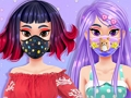 Žaidimas „Kawaii“ odos įprastos kaukės makiažas  internete