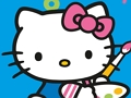 Žaidimas Spalva pagal skaičių su Hello Kitty  internete