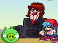 Žaidimas Penktadienio vakarą „Angry Birds“ Funkin 'vs PIG  internete