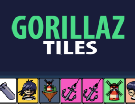 Žaidimas „Gorillaz“ plytelės iš netikėto  internete