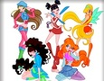 Žaidimas „Winx“ klubo dažymas  internete
