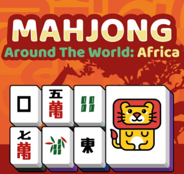 Žaidimas Mahjong aplink pasaulį Afrika  internete