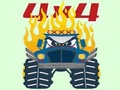 Žaidimas Monster Trucks spalvinimo puslapiai  internete