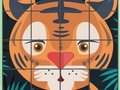 Žaidimas Dėlionė „Pasukti gyvūnus“.  internete