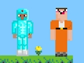 Žaidimas „Noob vs Pro 2 Jailbreak“.  internete