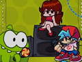 Žaidimas Penktadienio vakaras Funkin VS Om Nom iš „Cut The Rope“.  internete