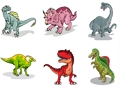 Žaidimas Dino kortelės  internete