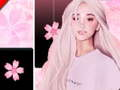 Žaidimas Ariana Grande pianino plytelės Rožinė, muzika ir magija  internete