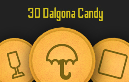 Žaidimas 3D Dalgona saldainiai  internete