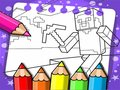 Žaidimas Minecraft spalvinimo knyga  internete