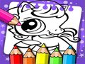 Žaidimas Mažiausios naminių gyvūnėlių parduotuvės spalvinimo knygelė  internete