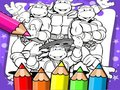 Žaidimas Nindzių vėžlio spalvinimo knyga  internete